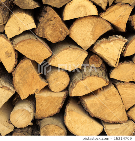 Closeup of firewood as background texture 16214709
