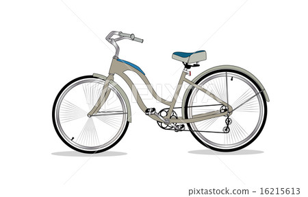 Retro Bicycle Background Vector Illustrator. 16215613