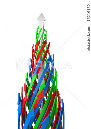 abstract background of 3d arrows. abstract background of 3d arrows. 16216180