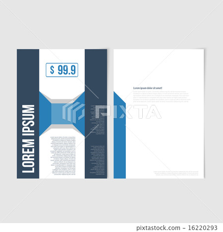 Flyer template back and front design. 16220293