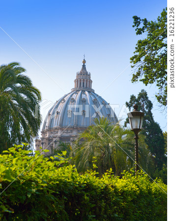 St Peter's Basilica from the Vatican Gardens 16221236