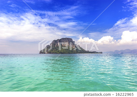 Tropical island, summer holidays background. Tropical island, summer holidays background. 16222965