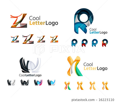 Letter business emblem collection 16223110