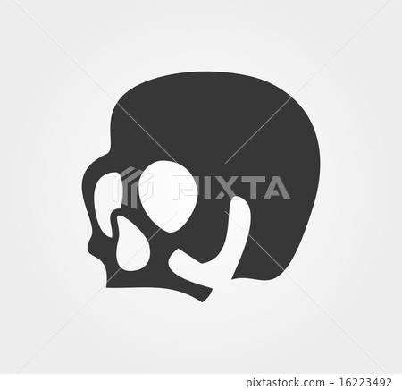 Simple web icons: skull 16223492