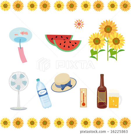 Summer illustration material 16225863