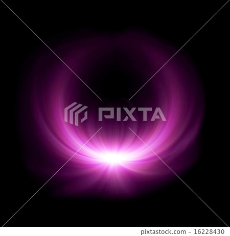 magenta half ring lens flare glow 16228430