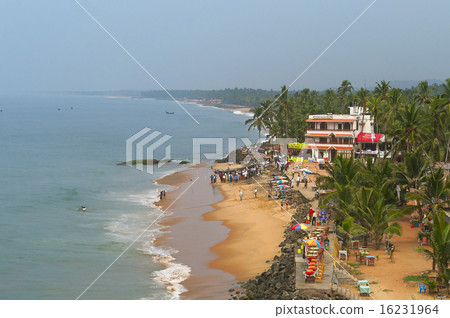View of the Samudra beach in Kovalam 16231964