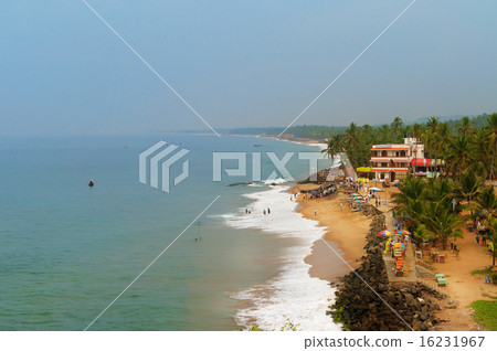 View of the Samudra beach in Kovalam 16231967