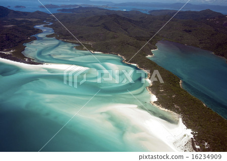 大堡礁，懷特黑文海灘航空攝影 -  7 16234909