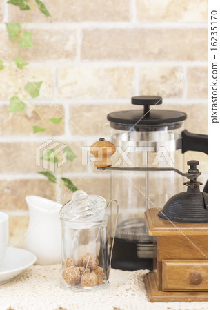 Coffee mill and sugar 16235170