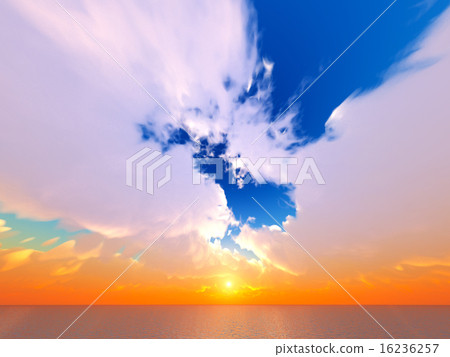 Wind and clouds with the sea Wind and clouds with the sea 16236257