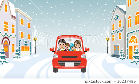 Drive Family Winter Town Drive Family Winter Town 16237489