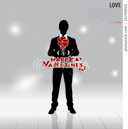 Valentine's Day card. Vector illustration. Valentine's Day card. Vector illustration. 16240668