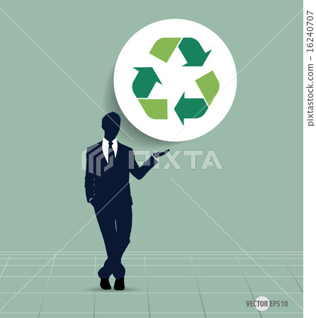 Recycle symbol. Vector symbol on the packaging, vector Illustrat Recycle symbol. Vector symbol on the packaging, vector Illustrat 16240707