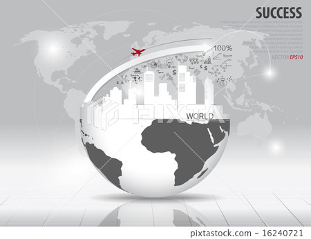 Modern design graph with drawing business strategy plan concept Modern design graph with drawing business strategy plan concept 16240721