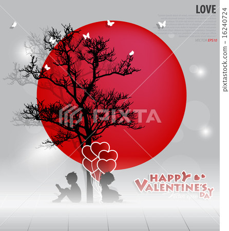 Valentine's Day card. Vector illustration. Valentine's Day card. Vector illustration. 16240724