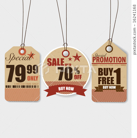 Price tag, sale coupon, voucher. Vintage Style template Design v 16241168