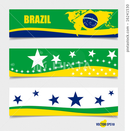 Brazil, Flags concept design. Vector illustration. 16241530