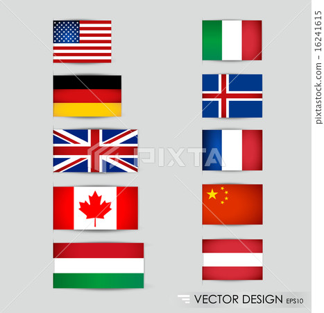 World flags. Vector illustration. - Stock Illustration [16241615] - PIXTA