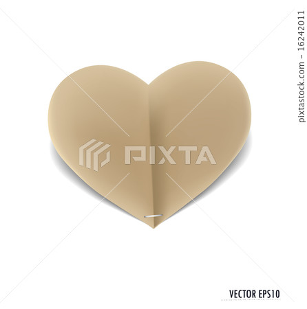 Paper heart shape symbol for Valentines day with copy space for Paper heart shape symbol for Valentines day with copy space for 16242011