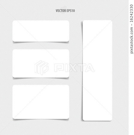 Note papers, ready for your message. Vector illustration. 16242330
