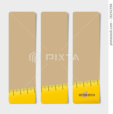 Cute note papers, ready for your message. Vector illustration. Cute note papers, ready for your message. Vector illustration. 16242398