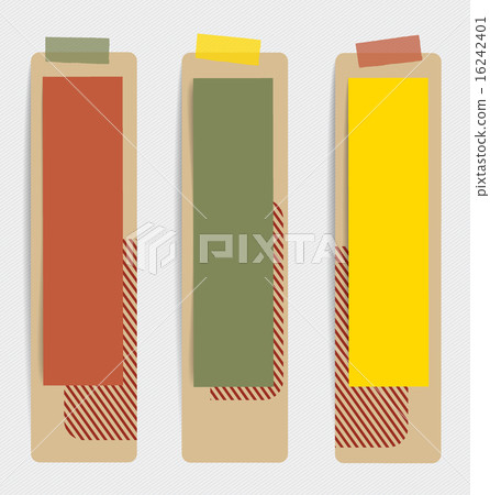 Vintage note papers, ready for your message. Vector illustration Vintage note papers, ready for your message. Vector illustration 16242401