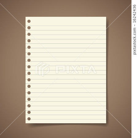 Note paper. Vector illustration. Note paper. Vector illustration. 16242436