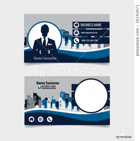 Abstract creative business card template, vector illustration. Abstract creative business card template, vector illustration. 16242671