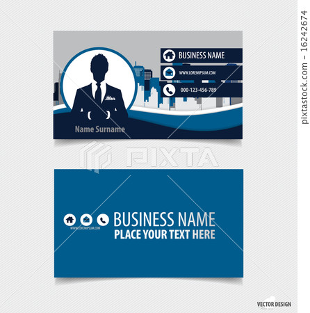 Abstract creative business card template, vector illustration. Abstract creative business card template, vector illustration. 16242674