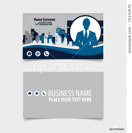 Abstract creative business card template, vector illustration. Abstract creative business card template, vector illustration. 16242676