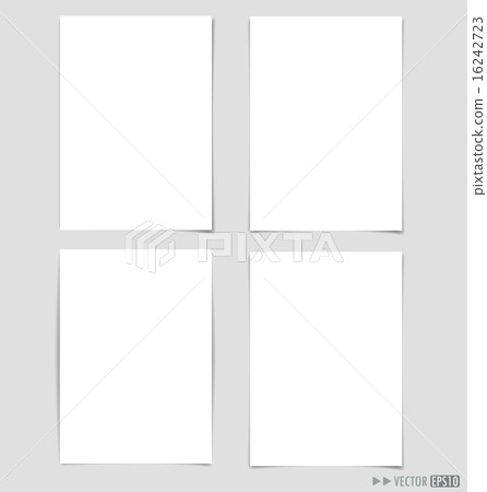White paper and envelopes. Vector illustration. 16242723