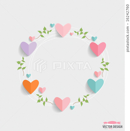 Romantic card, spring floral design element. Vector illustration 16242760