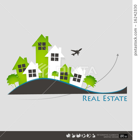 Real Estate House. Vector illustration. Real Estate House. Vector illustration. 16242830