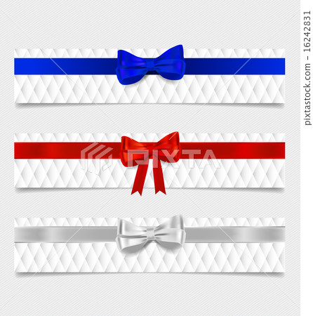 Card note with gift bows. Vector illustration. Card note with gift bows. Vector illustration. 16242831