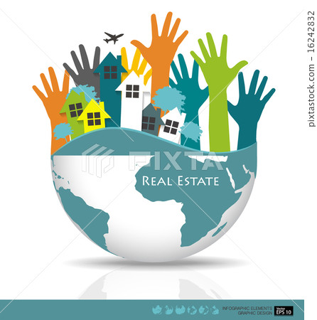 Real Estate House. Vector illustration. Real Estate House. Vector illustration. 16242832