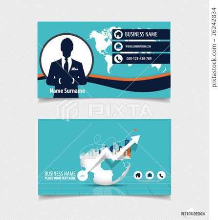 Abstract creative business card template, vector illustration. Abstract creative business card template, vector illustration. 16242834