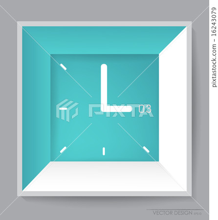 White modern frame on the wall, vector illustration. White modern frame on the wall, vector illustration. 16243079