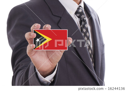 hand showing East Timor Flag hand showing East Timor Flag 16244136