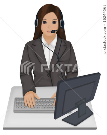 Business scene Hands-free telephone correspondence 16244565