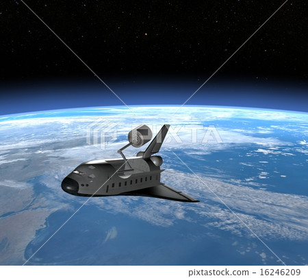 航天飛機燙髮3DCG插圖素材 16246209