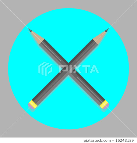 Icon cross pencil Icon cross pencil 16248189