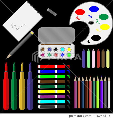 Set of drawing tools Set of drawing tools 16248193