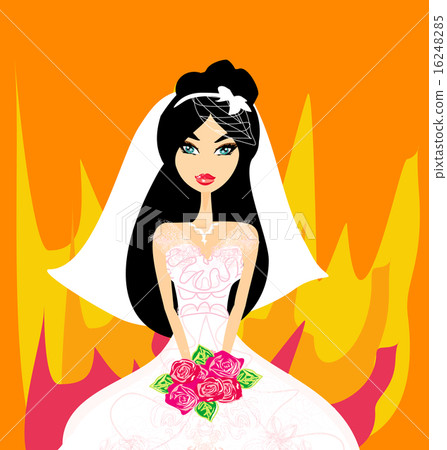 angry bride vector illustration angry bride vector illustration 16248285