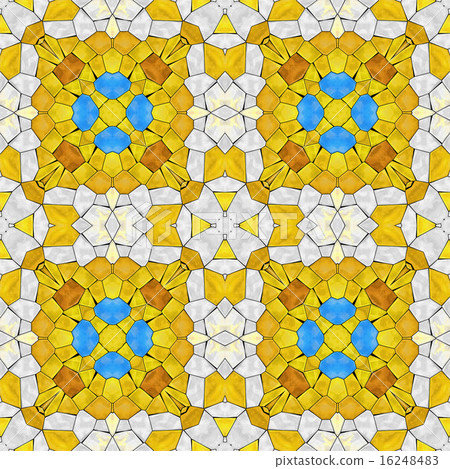 Glass mosaic kaleidoscopic seamless texture Glass mosaic kaleidoscopic seamless texture 16248483