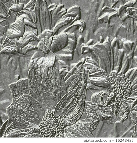 Flower metal relief generated texture Flower metal relief generated texture 16248485