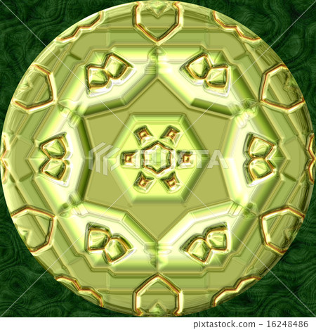 Jewelled metal orb generated texture 16248486