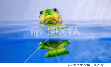 Toy crocodile in water Toy crocodile in water 16248592