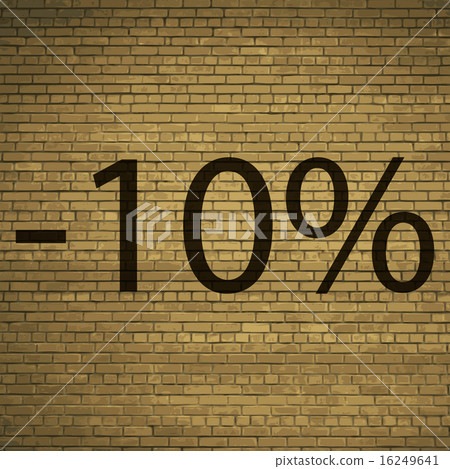 10 percent discount icon symbol Flat modern web de 16249641