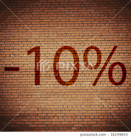 10 percent discount icon symbol Flat modern web de 16249643
